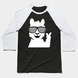 Funny Llama, No Drama Llama Sunglasses Llama Gift Fun Alpaca Baseball T-Shirt